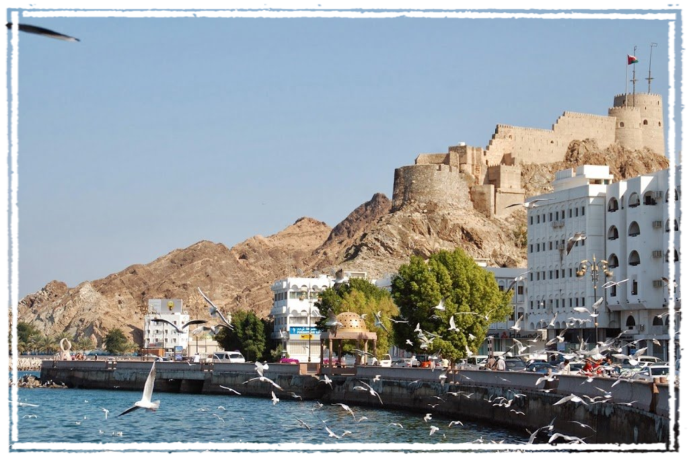 Muttrah sea cost and castle