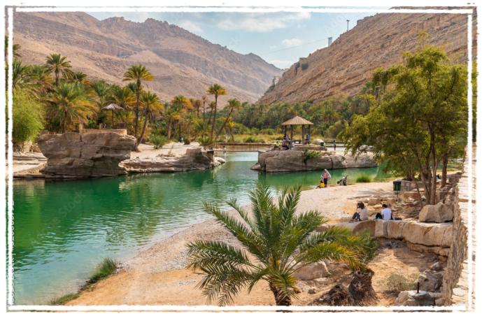 Wadi Bani con palme